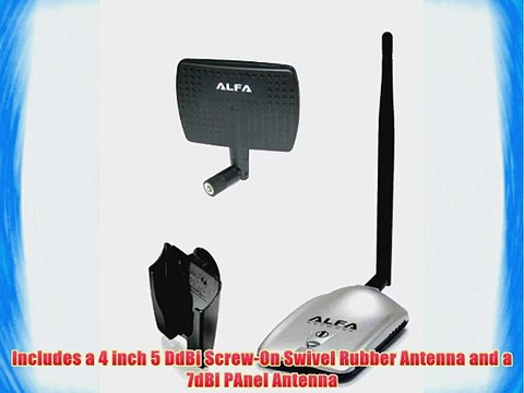 Alfa AWUS036H High power 1000mW 1W 802.11b/g High Gain USB Wireless Long-Rang WiFi network