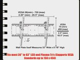 Black Adjustable Tilt/Tilting Wall Mount Bracket for Sony Bravia KDL-46HX750/KDL46HX750 46