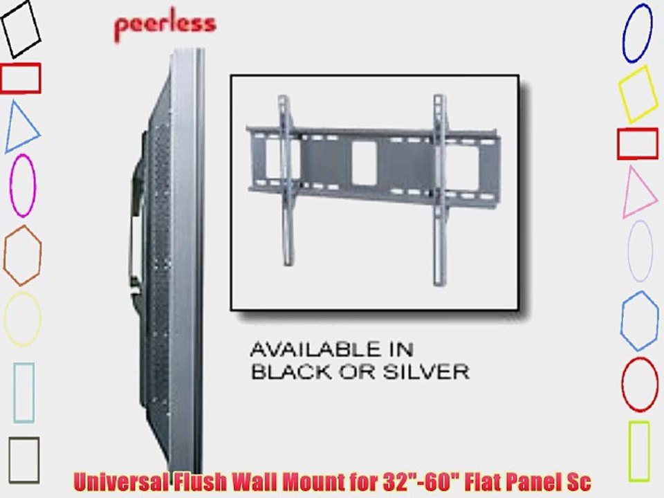 Universal Flush Wall Mount for 32-60 Flat Panel Sc
