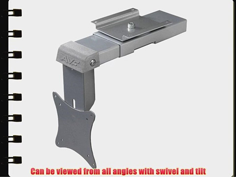 AVF LCD005 Under Cabinet Flip Down Retractable LCD Mount