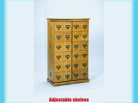 Librarian's Mission Style Multimedia Cabinet Oak