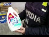 Cercola (NA) - Scoperta fabbrica di detersivi contraffatti (23.01.15)
