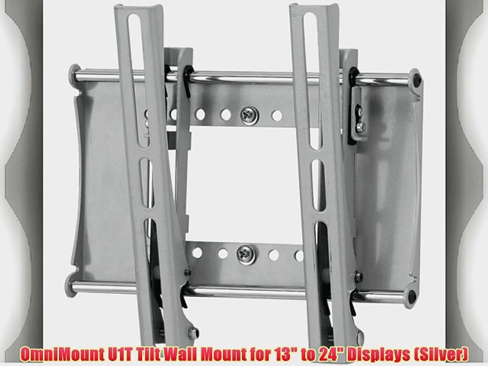 OmniMount U1T Tilt Wall Mount for 13 to 24 Displays (Silver)