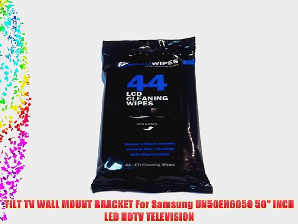 TILT TV WALL MOUNT BRACKET For Samsung UN50EH6050 50 INCH LED HDTV TELEVISION