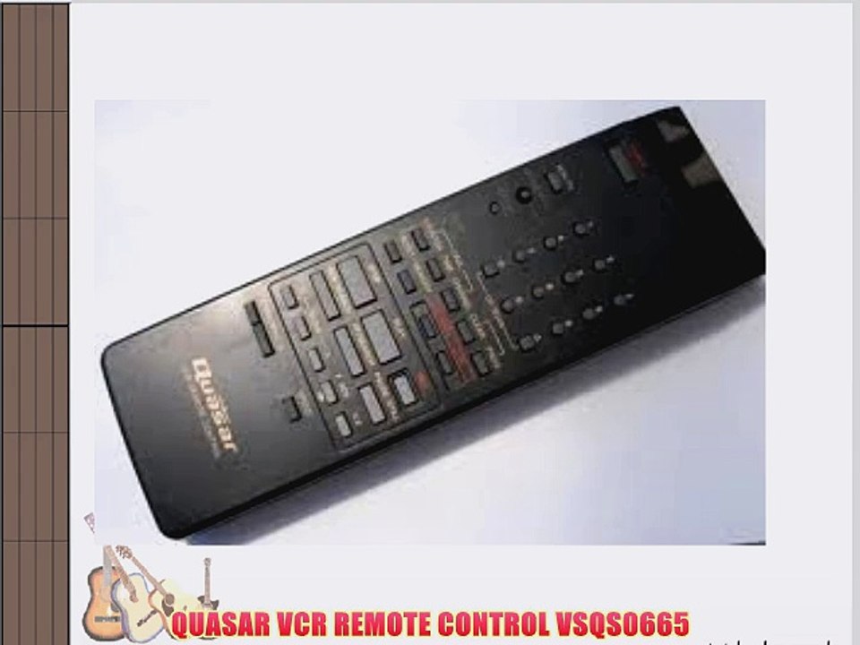 QUASAR VCR REMOTE CONTROL VSQS0665