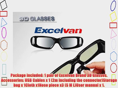 Excelvan 3D Active TV Glasses For Samsung SSG-3500CR 2011 samsung 3d led tv