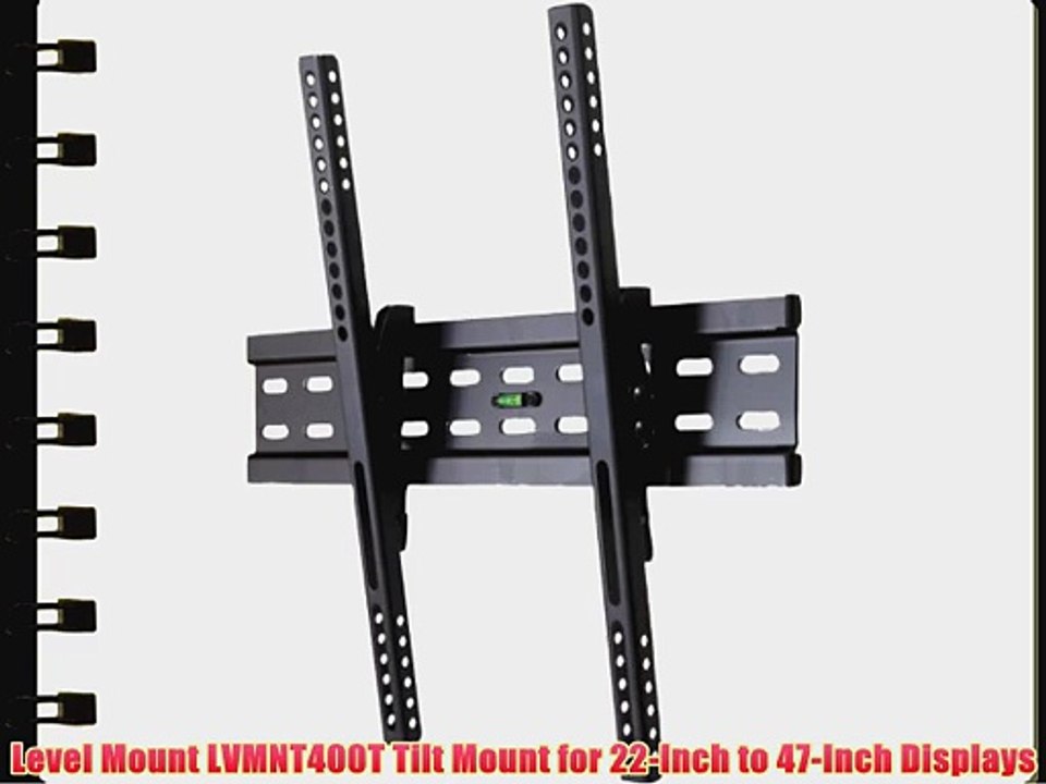 Level Mount LVMNT400T Tilt Mount for 22-Inch to 47-Inch Displays