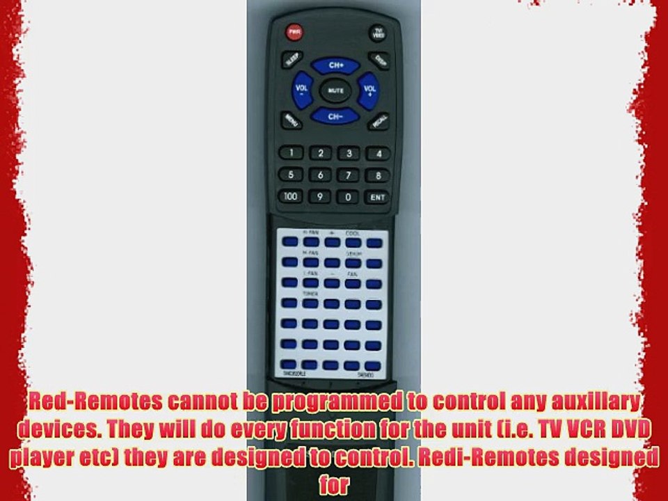 DAEWOO Replacement Remote Control for DWC0520RLE