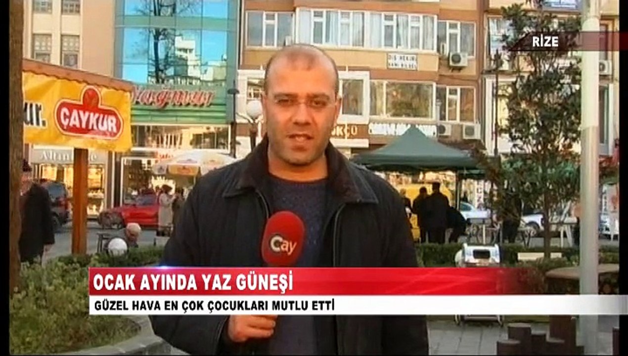 Rize'de Ocak Ayında Yaz Güneşi