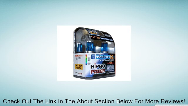 Hipro Power H13 (9008) Super White Xenon HID Headlight Bulbs - Low & High Beam Review
