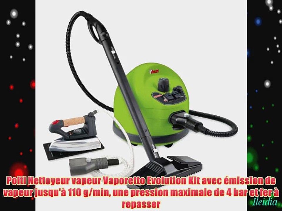 Polti Nettoyeur vapeur Vaporetto Evolution Kit avec ?mission de vapeur jusqu'? 110 g/min une