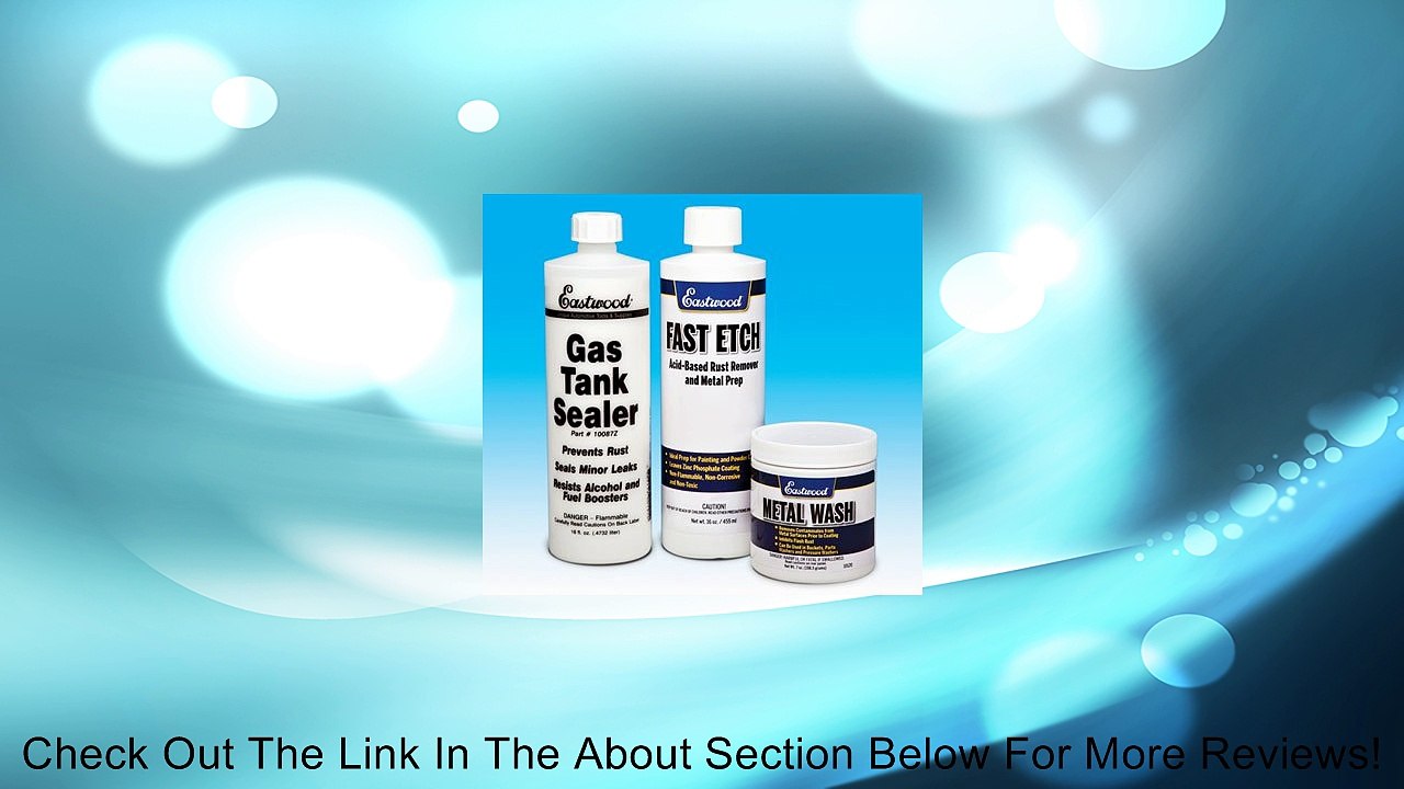 Eastwood Motorcycle Cycle Gas Fuel Tank Sealer Kit Review video