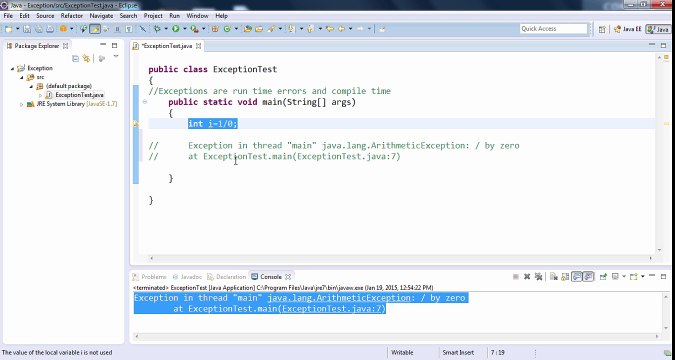 Java Exception Handling Tutorial Part 1 - What is Exception Handling in Java?