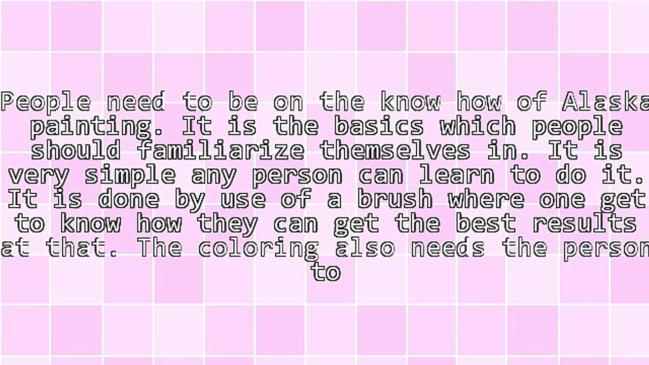 A Study On The Alaska Painting