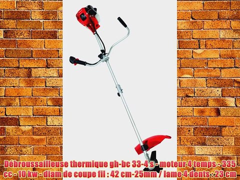 Einhell GH-BC 33-4 S D?broussailleuse thermique moteur 4 tps/10 kW