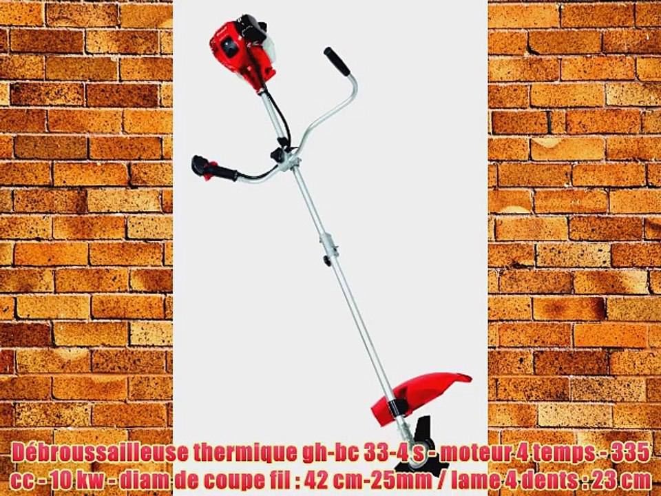 Einhell GH-BC 33-4 S D?broussailleuse thermique moteur 4 tps/10 kW