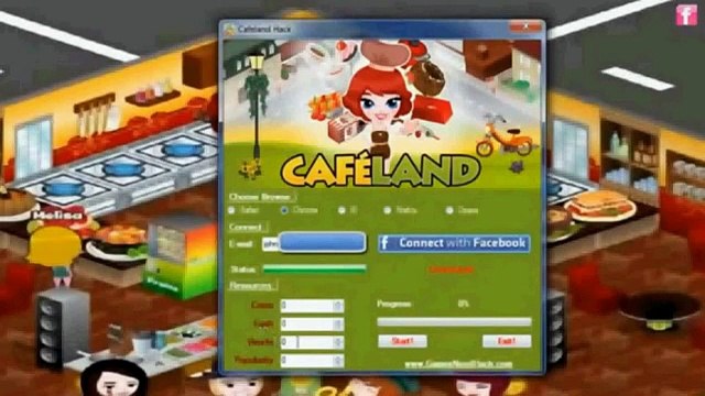 Cafeland hack tool 2015 Download no surveys no passwords