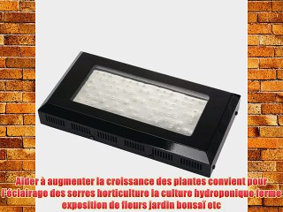 Fuloon - 240W Panneau lampe de croissance ? 80 leds (Rouge/Bleu/Violet/Rouge profond/UV/Blanc)