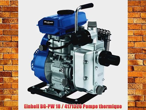 Einhell BG-PW 18 / 4171326 Pompe thermique