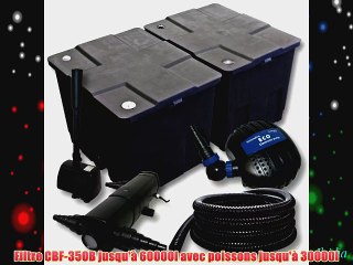 Kit de filtration de bassin Filtre 60000l Pompe ?co St?rilisateur UVC 36W Tuyau 25m Pompe Fonaine