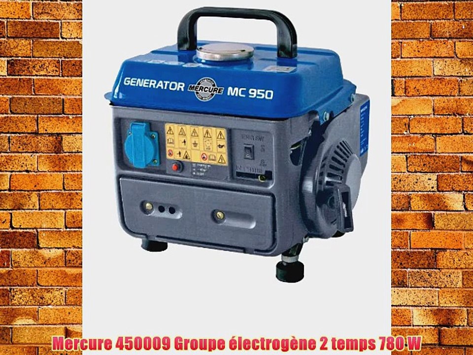 Mercure 450009 Groupe ?lectrog?ne 2 temps 780 W
