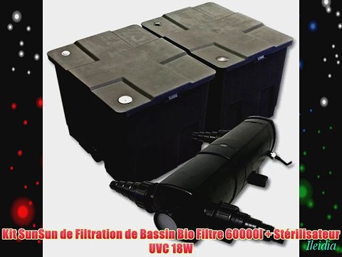 Kit SunSun de Filtration de Bassin Bio Filtre 60000l St?rilisateur UVC 18W