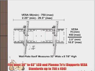 Download Video: Black Adjustable Tilt/Tilting Wall Mount Bracket for JVC JLC42BC3000 42 inch LCD HDTV TV/Television