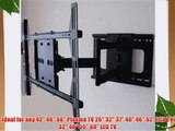 Full Motion Articulating TV Wall Mount Bracket for LG 42LM6200 3D LED TV **Corner Friendly**