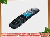 Logitech Harmony Ultimate Remote with Customizable Touch Screen and Closed Cabinet RF Control