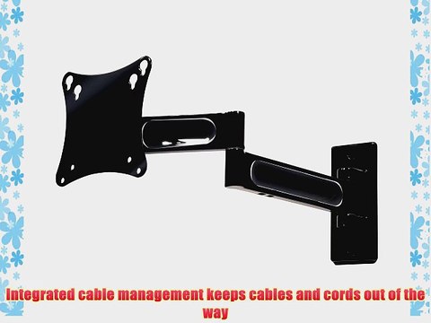 Peerless PA730 Universal Articulating Wall Mount for 10-inch to 29-inch Displays (Black)