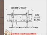 Black Adjustable Tilt/Tilting Wall Mount Bracket for Sharp LC-60E79U 60 inch LCD HDTV TV/Television
