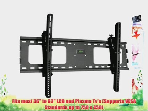 Black Adjustable Tilt/Tilting Wall Mount Bracket for Hitachi HDTV Plasma/LCD TV