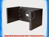 Hinged Wall Mount Bracket with 6 Depth Rack Units: 4