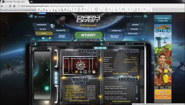 Dark Orbit Uridium cheat tool 2015 no surveys no passwords