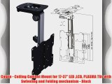 Cmple - Ceiling Cabinet Mount for 17-37 LED LCD PLASMA TVs with Swiveling and Folding mechanism