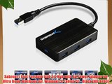 Sabrent 7 Port Portable USB 3.0 Hub with 4A Power Adapter for Ultra Book MacBook Air Windows