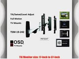 OSD Audio TSM-19-242 Full Motion Universal Wall Mount for 32-inch to 55-inch TV