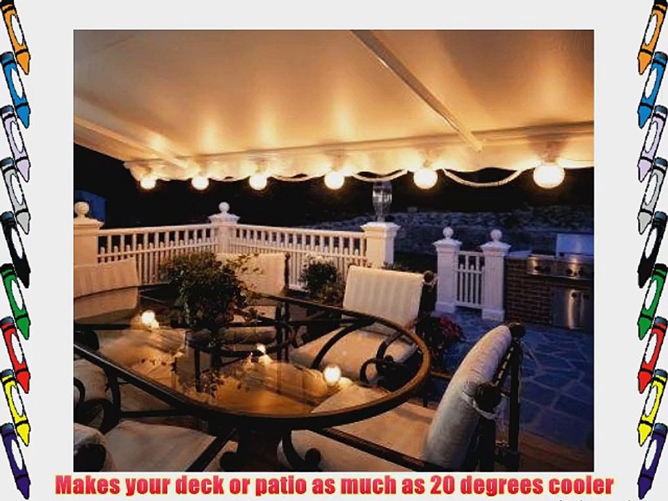 10FT SunSetter Green Stripe 900XT Retractable Awning