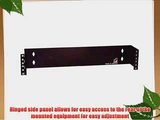 StarTech.com 2U 19-Inch Hinged Wall Mount Bracket for Patch Panels WALLMOUNTH2 (Black)