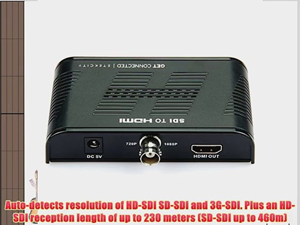 Etekcity SDI HD-SDI 3G-SDI SD-SDI to HDMI 720p/1080p Converter