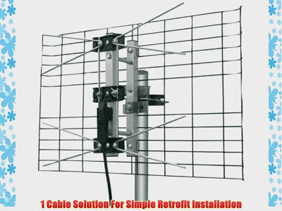 Eagle Aspen EASDTV2BUHF Directv Approved 2-Bay UHF Outdoor Antenna