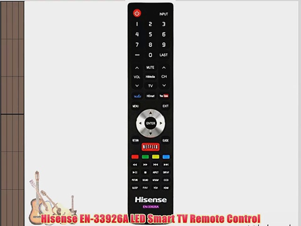 Hisense EN-33926A LED Smart TV Remote Control