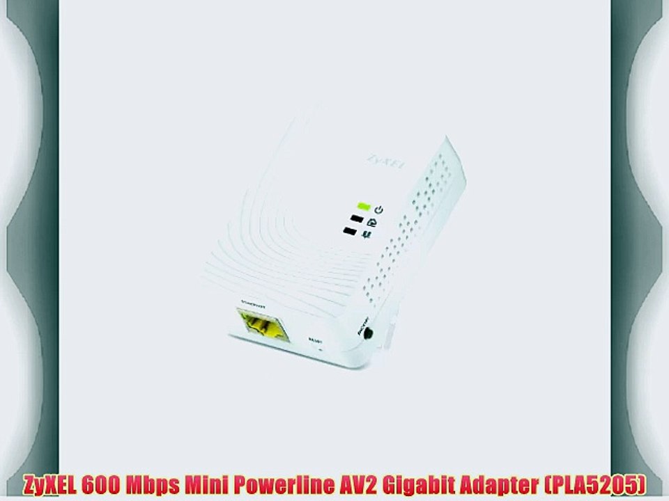 ZyXEL 600 Mbps Mini Powerline AV2 Gigabit Adapter (PLA5205)