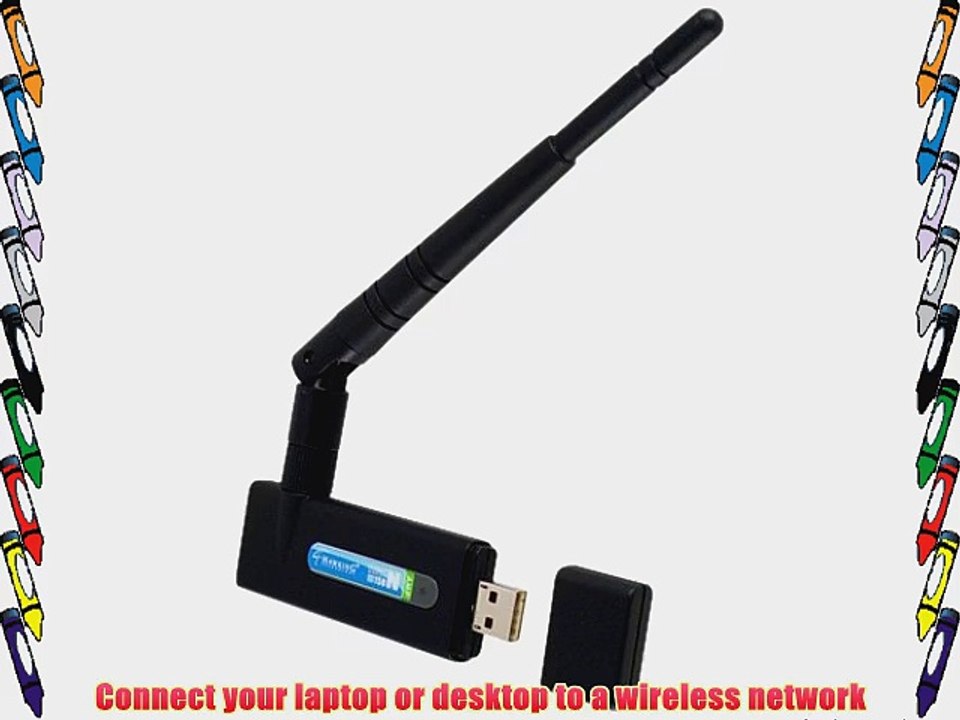 Hawking Technology Hi -Gain Wireless-150N USB Network Adapter with Range Amplifier (HAWNU1)