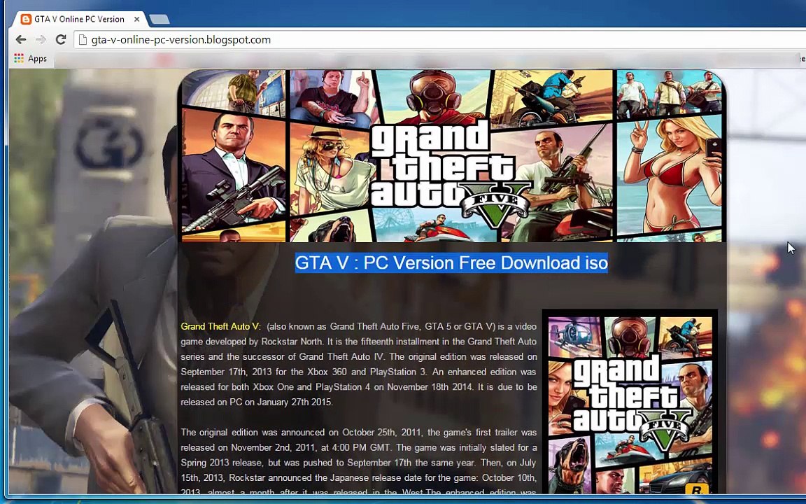 Grand Theft Auto V - Download for PC [ISO - REL...