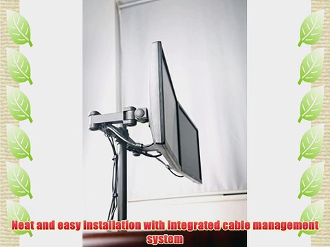 Dual Monitor Stand by NYCCO Heavy Duty Desk Mount Fully Adjustable fits 2 Screens up to 30