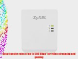 ZyXEL PLA4205kit HomePlug AV 500 Mbps Powerline Wall-plug Adapter (Starter Kit - 2 units)