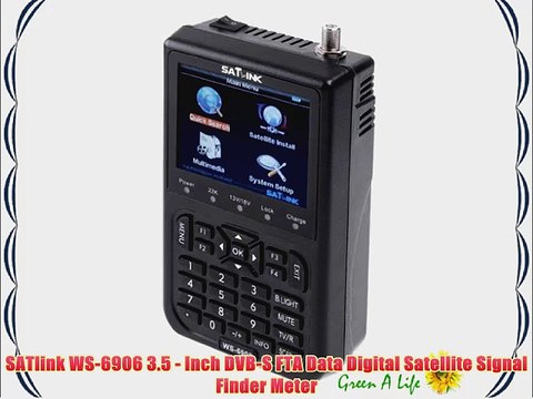 SATlink WS-6906 3.5 - Inch DVB-S FTA Data Digital Satellite Signal Finder Meter