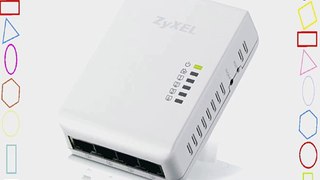 ZyXEL Powerline AV 500 Mbps 4 Port Gigabit Switch Wall-plug Adapter (PLA4225)