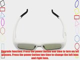 SainSonic SSZ-200DLW 3D Active Rechargeable Shutter Glasses for DLP-Link Projector White